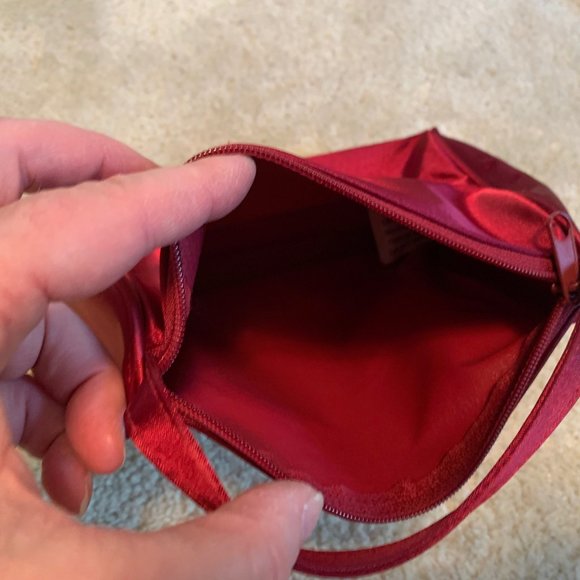 Two Small Purses - Silk Floral and Red Satin Like - Picture 5 of 11